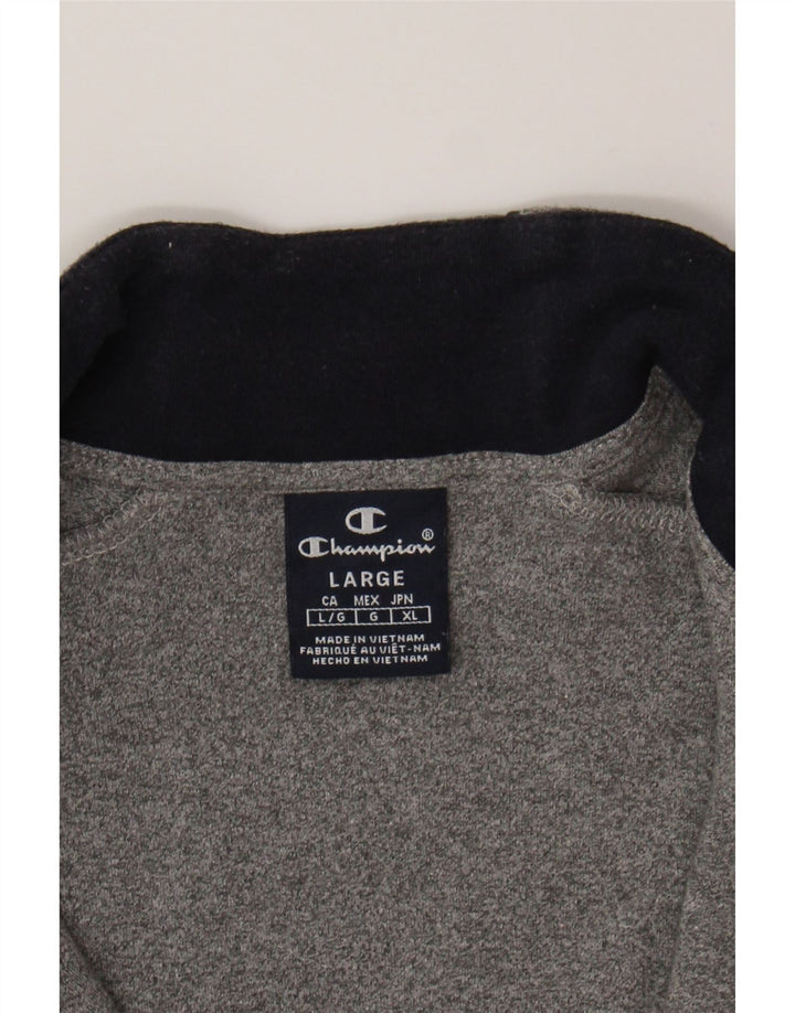 CHAMPION Womens Tracksuit Top Jacket UK 16 Large Grey Cotton Vintage Champion and Second-Hand Champion from Messina Hembry 