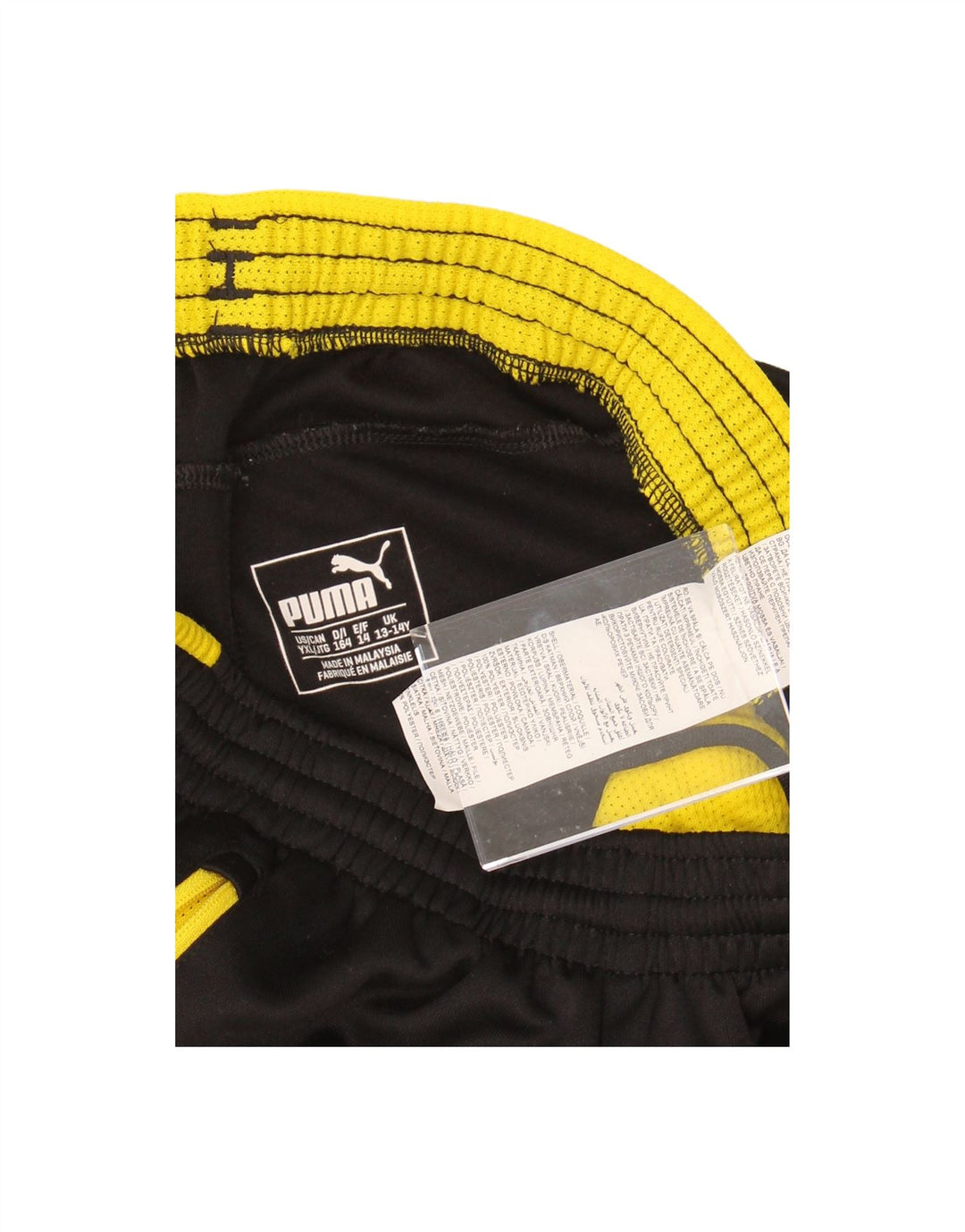 PUMA Boys BVB Dortmund Tracksuit Trousers 13-14 Years XL Black Polyester