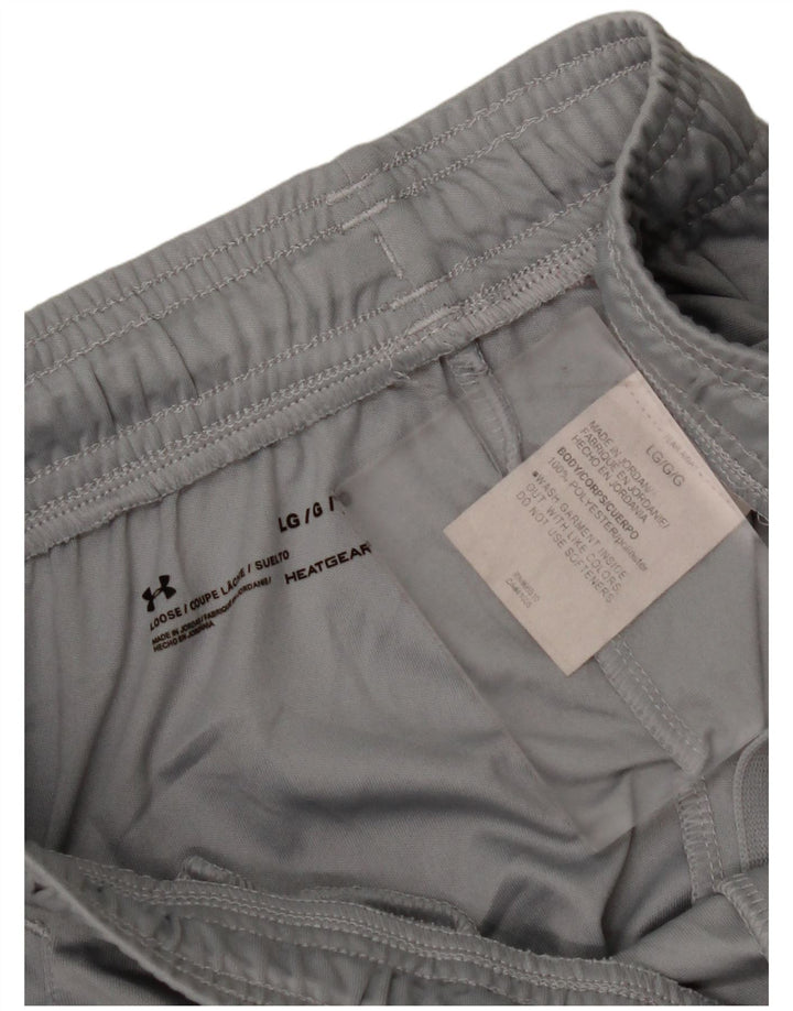 UNDER ARMOUR Herren Heat Gear Graphic Sport Shorts Large Grau Polyester