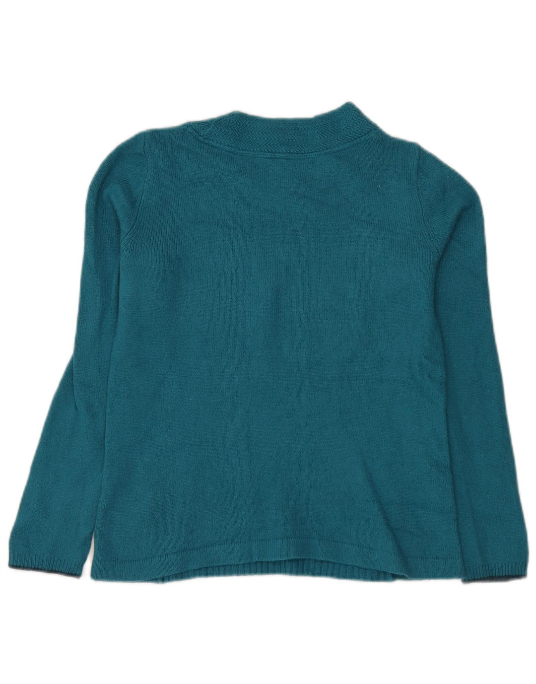 White Stuff Damen-Pullover mit Rundhalsausschnitt, UK 12, mittelblaue Viskose