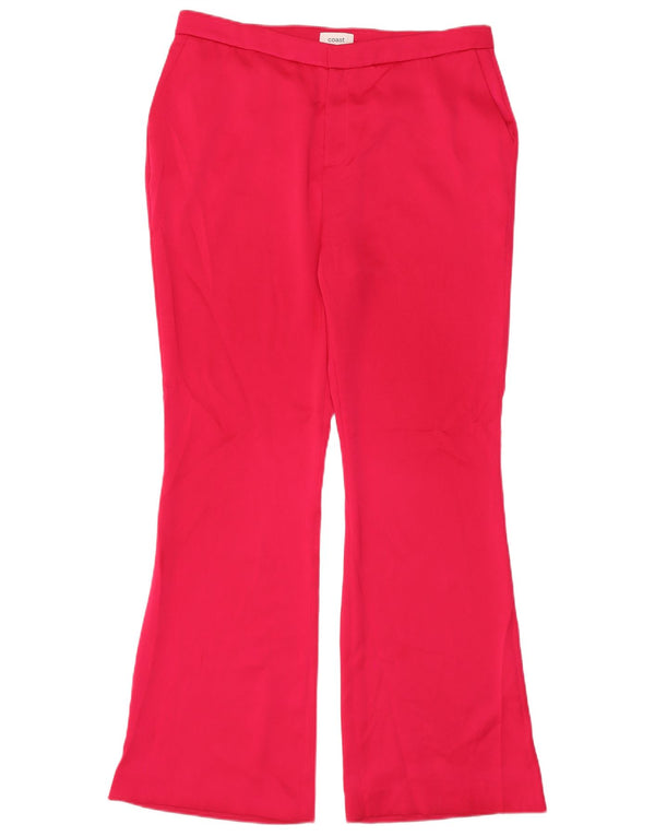 Coast Damen Bootcut Chino Hose UK 16 Large W36 L32 Rosa Polyester