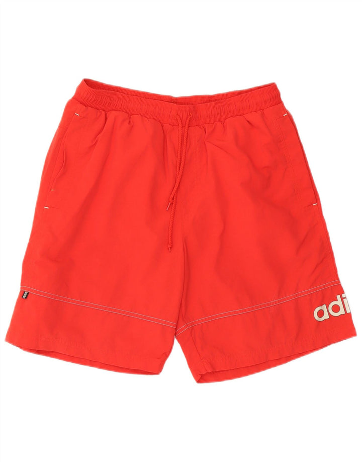 Adidas Herren Badeshorts mit Grafik, Mittelrotes Polyester