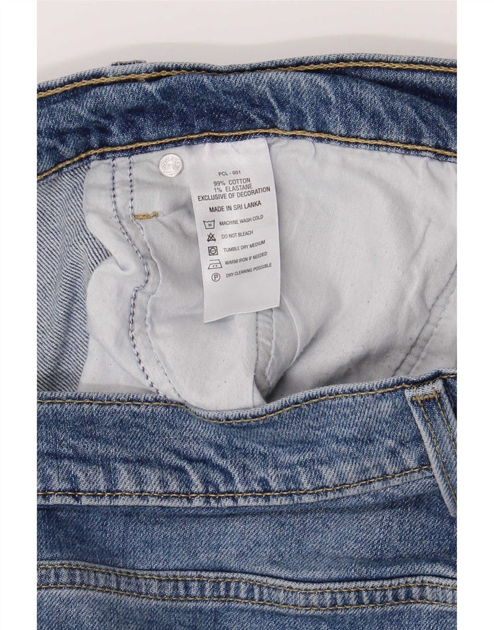Levi's Damen Straight Jeans W34 L27 Blaue Baumwolle