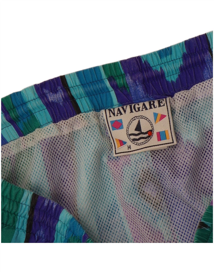 Navigare Herren-Badeshorts, mittelgroß, mehrfarbig, Ikat-Baumwolle