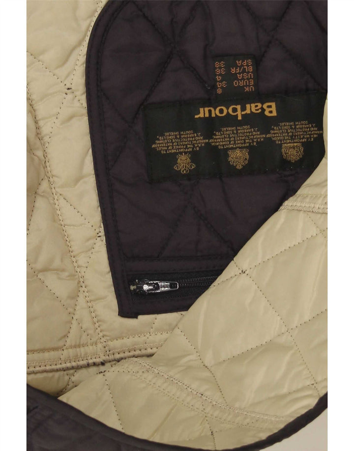 Barbour Damen Steppjacke UK 8 Small Marineblau Polyamid