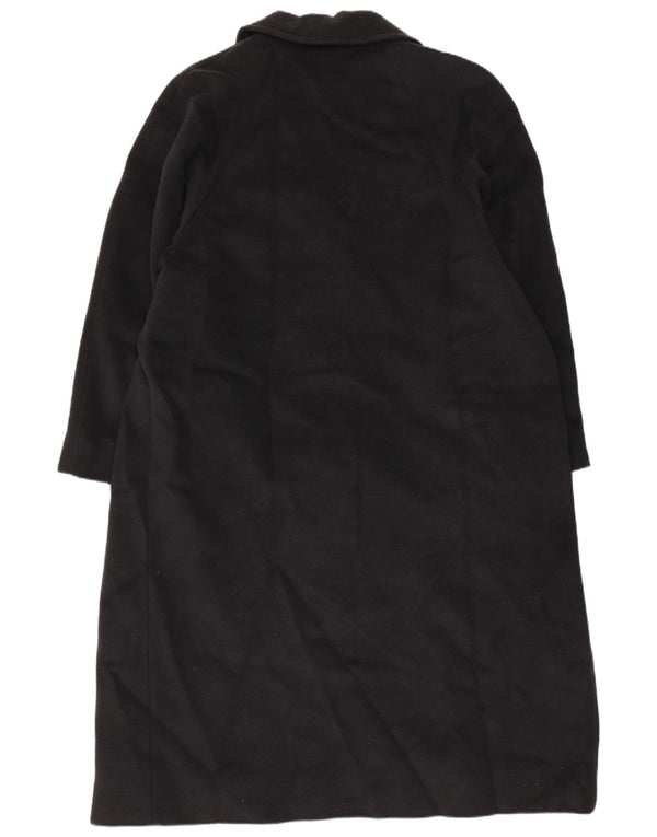 Vintage Damen Zweireihiger Mantel IT 52 2XL Graue Schurwolle