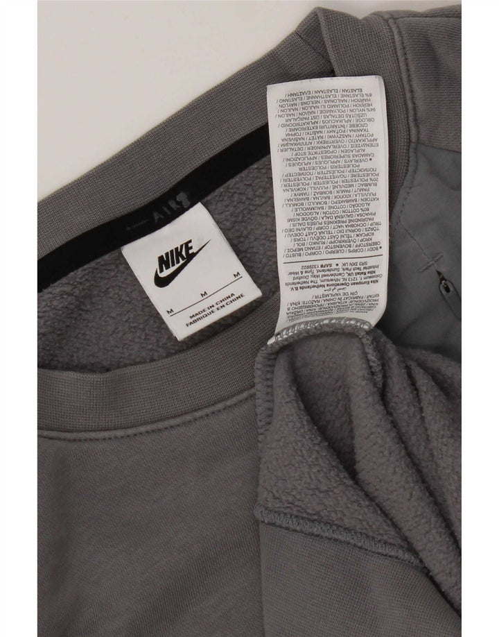 Nike Herren-Sweatshirt mit Grafik, mittelgraue Baumwolle