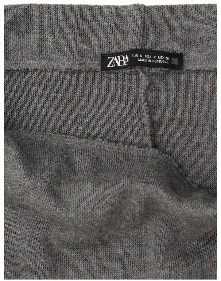 Zara Damen-A-Linien-Rock, Größe S, W28, Grau, Polyester