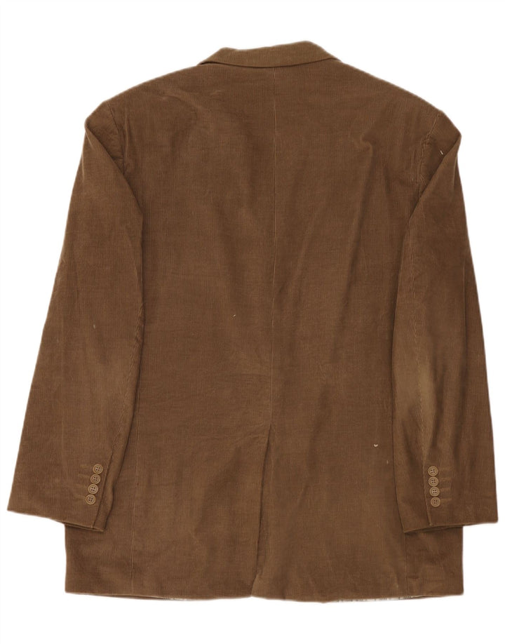 Marks & Spencer Herren-Blazer aus Cord mit 3 Knöpfen, Gr. 42, Braun