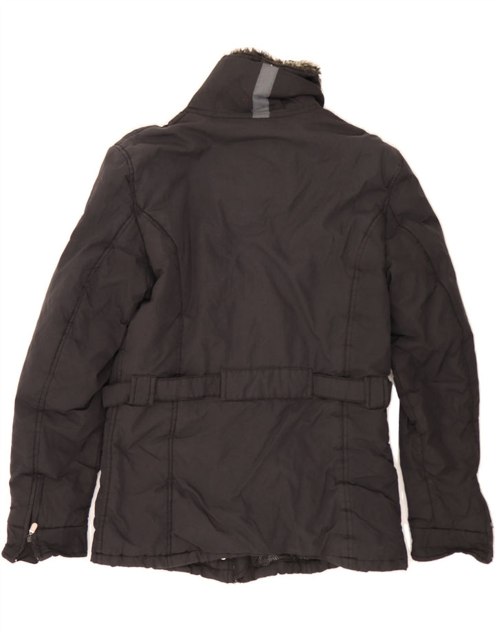 REFRIGIWEAR Womens Windbreaker Jacket UK 18 XL Black Polyester Vintage Refrigiwear and Second-Hand Refrigiwear from Messina Hembry 