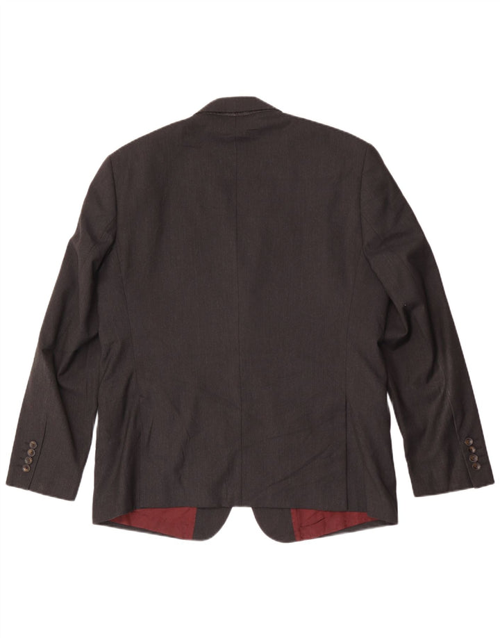 Marks & Spencer Herren-Blazer mit 2 Knöpfen, Gr. 42, Größe L, Grau, Polyester