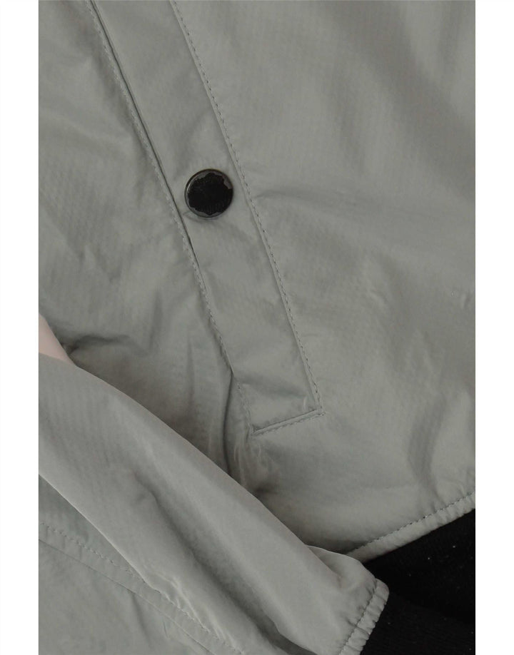 Refrigue Herren Bomberjacke UK 38 Mittelgraues Colourblock-Polyester
