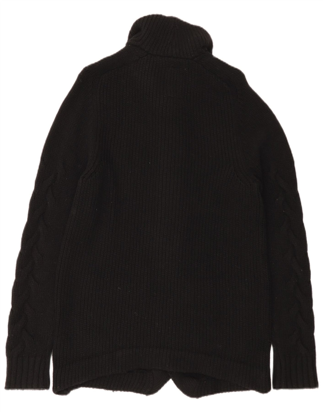 G-Star Herren-Cardigan-Pullover aus mittelschwarzer Wolle