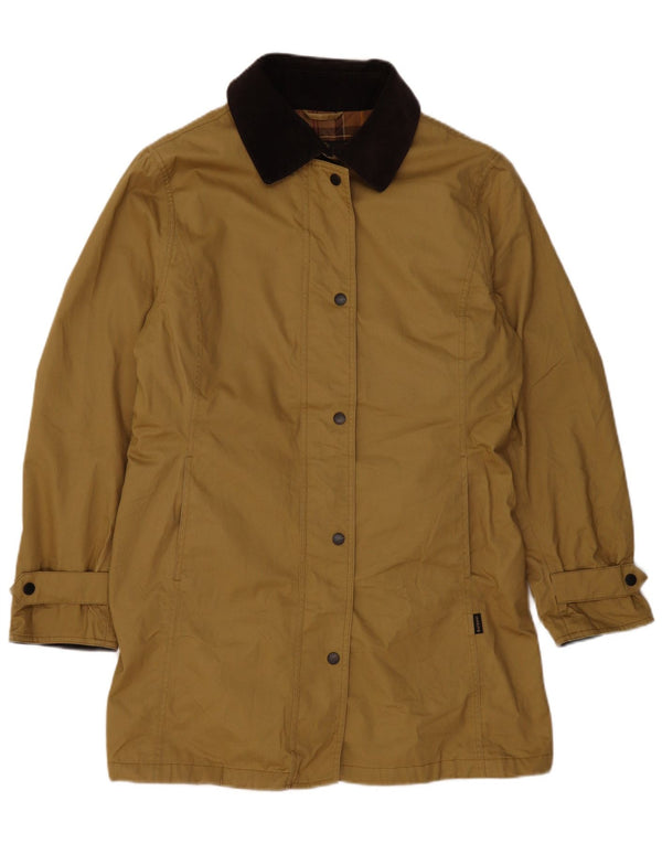 BARBOUR Damenmantel UK 16 Large Khaki Baumwolle