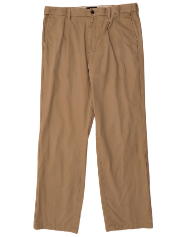 Marks & Spencer Herren Blue Harbour Gerade Chinohose W36 L33 Beige