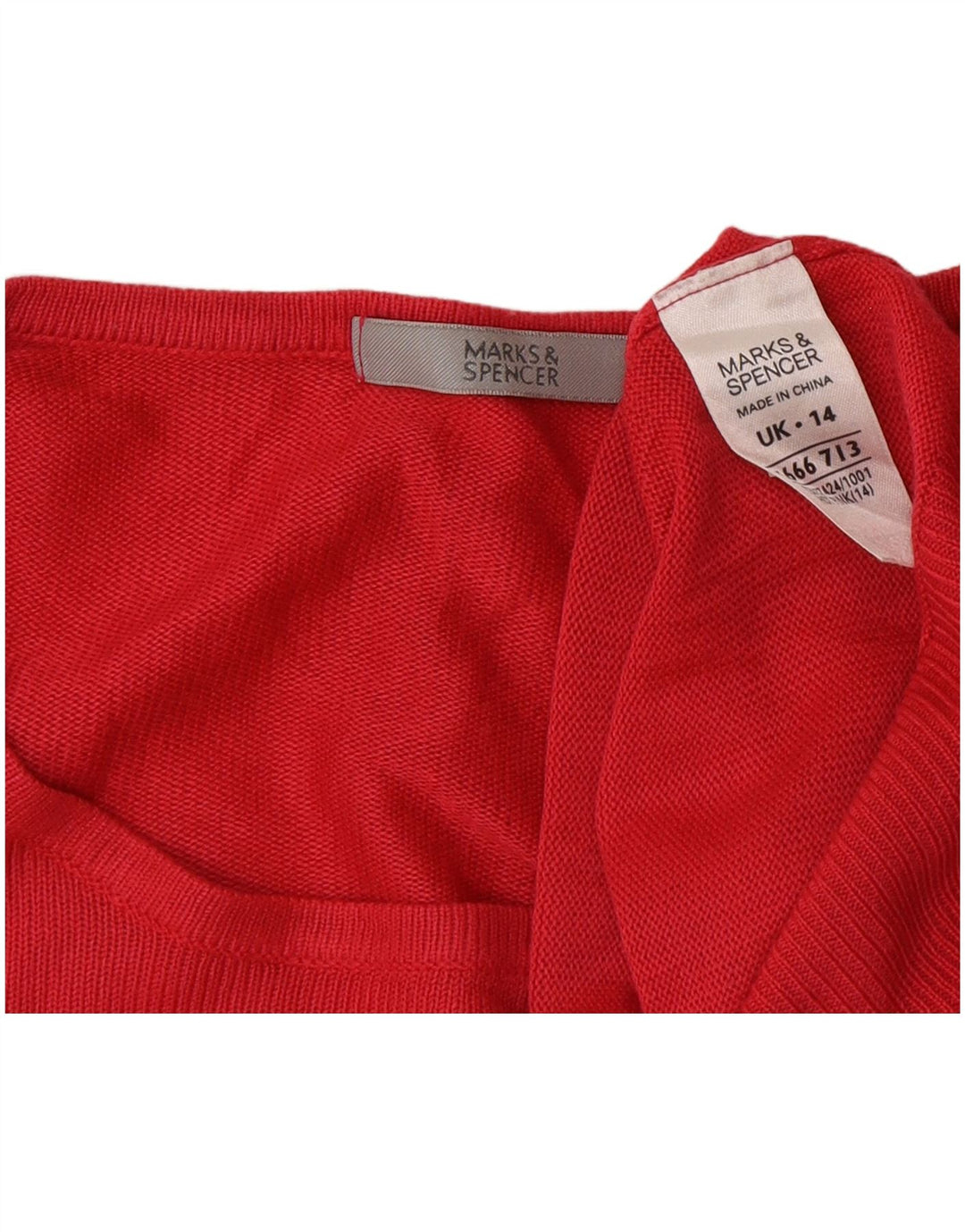 Marks & Spencer Damen-Pullover, übergroß, U-Boot-Ausschnitt, Gr. 14, Rosa
