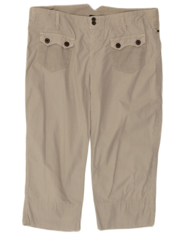 Champion Damen Caprihose XL W36 L20 Graue Baumwolle