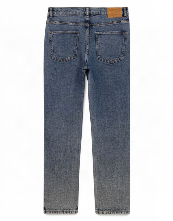 Zara Damen Straight Jeans EU 38 Small W28 L27 Blaue Baumwolle