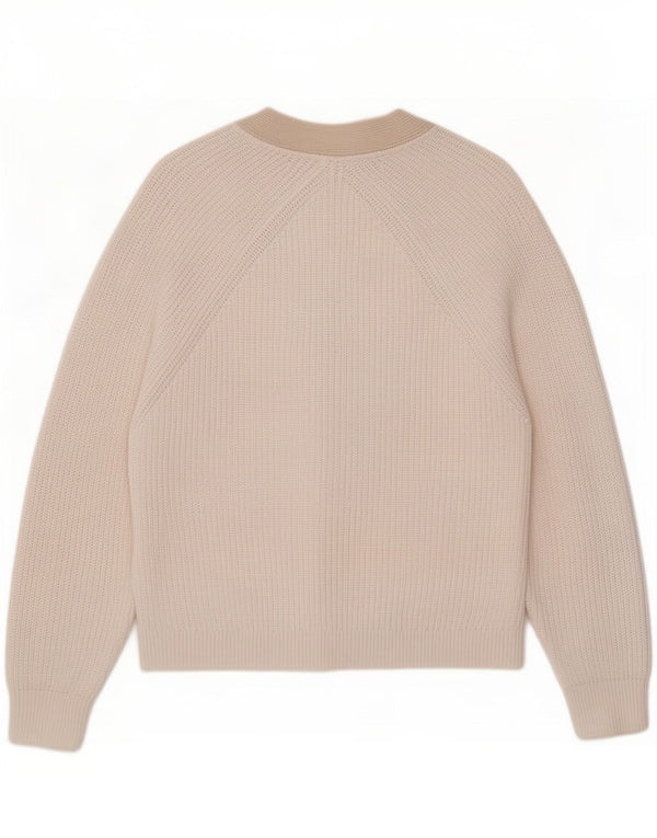 The White Company Damen-Cardigan-Pullover, UK 14, mittlere Farbblock-Baumwolle