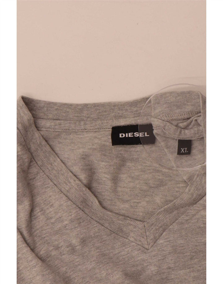 Diesel Herren T-Shirt Top XL Grau meliert