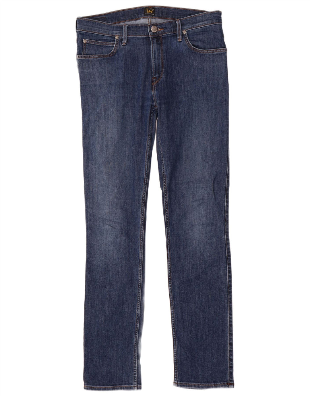 LEE Damen Jade Straight Jeans W32 L32 Blaue Baumwolle