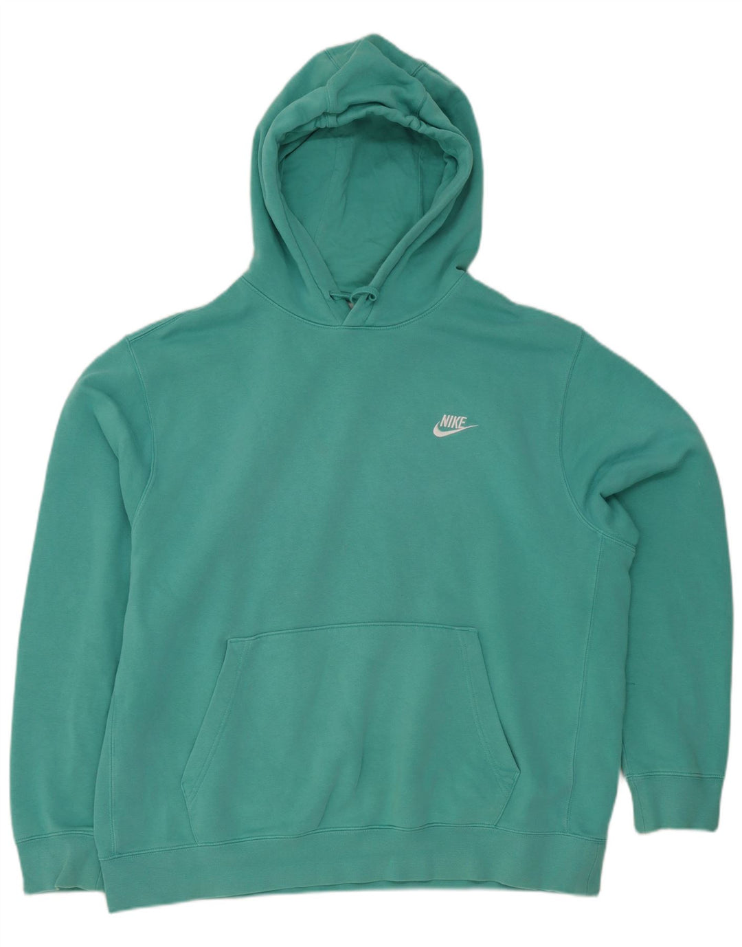Nike Herren Hoodie Pullover XL Türkis Baumwolle