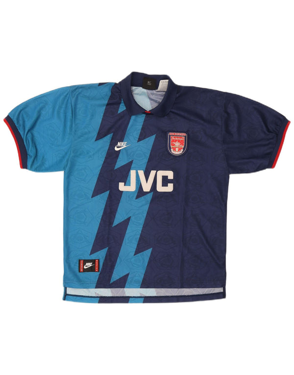 Nike Herren Arsenal FC 1995–1996 Auswärtstrikot XL, Blau, Farbblock, Sport