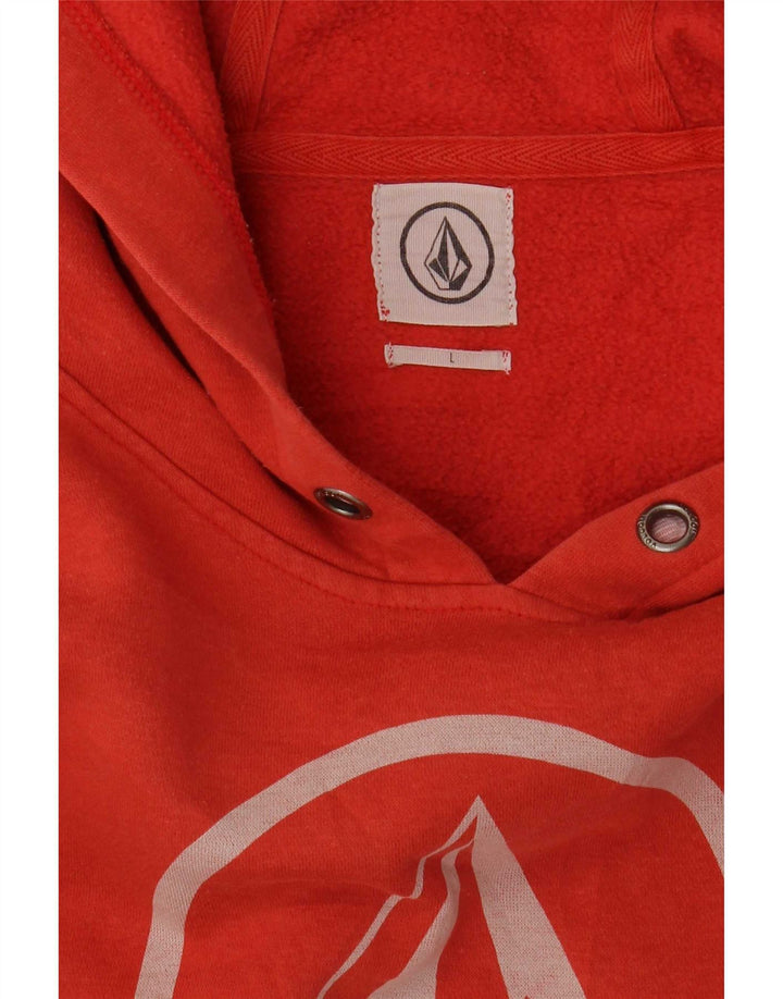 Volcom Herren-Kapuzenpullover mit Grafik, groß, Orange