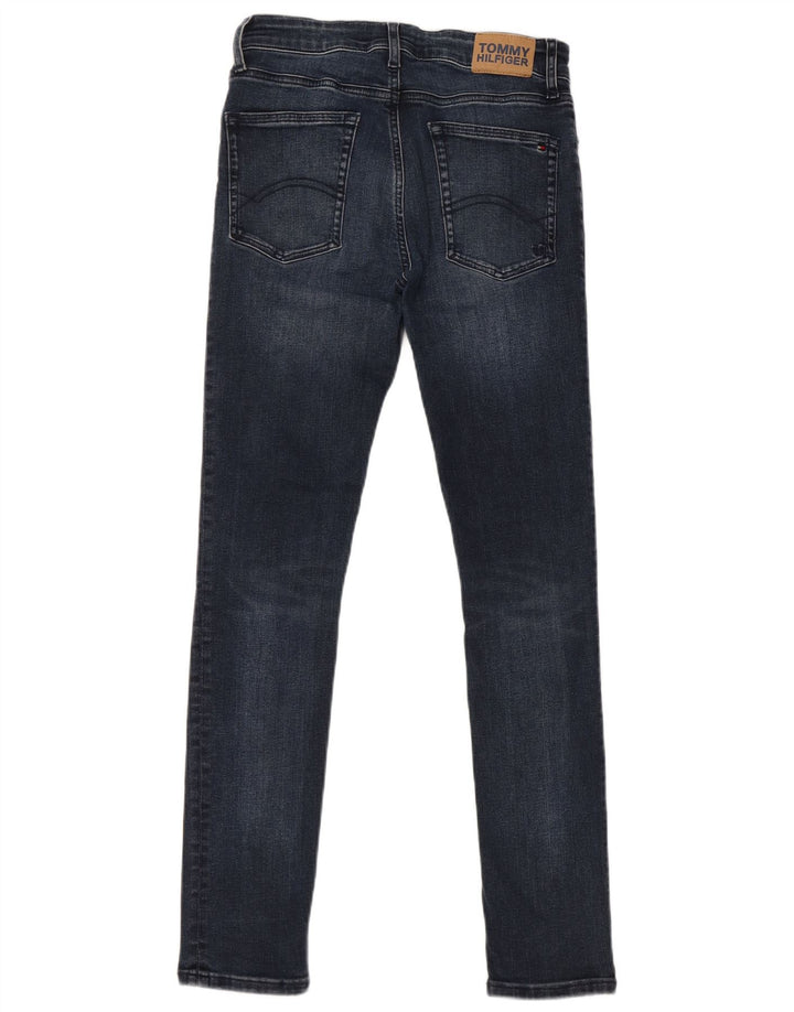 TOMMY HILFIGER Mädchen Skinny Jeans 13-14 Jahre W28 L29 Marineblau Baumwolle
