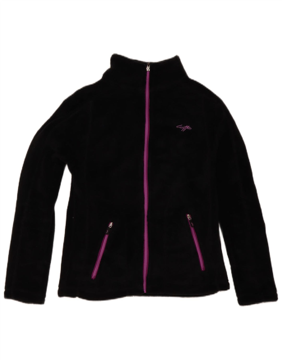 Lotto Damen Fleecejacke UK 12 Medium Schwarz Polyester