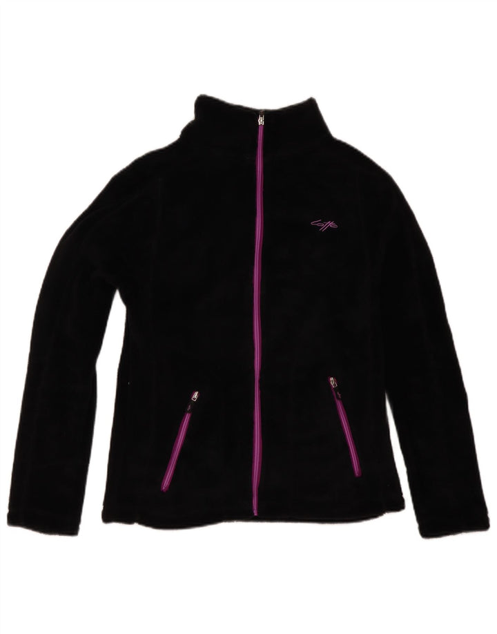 Lotto Damen Fleecejacke UK 12 Medium Schwarz Polyester