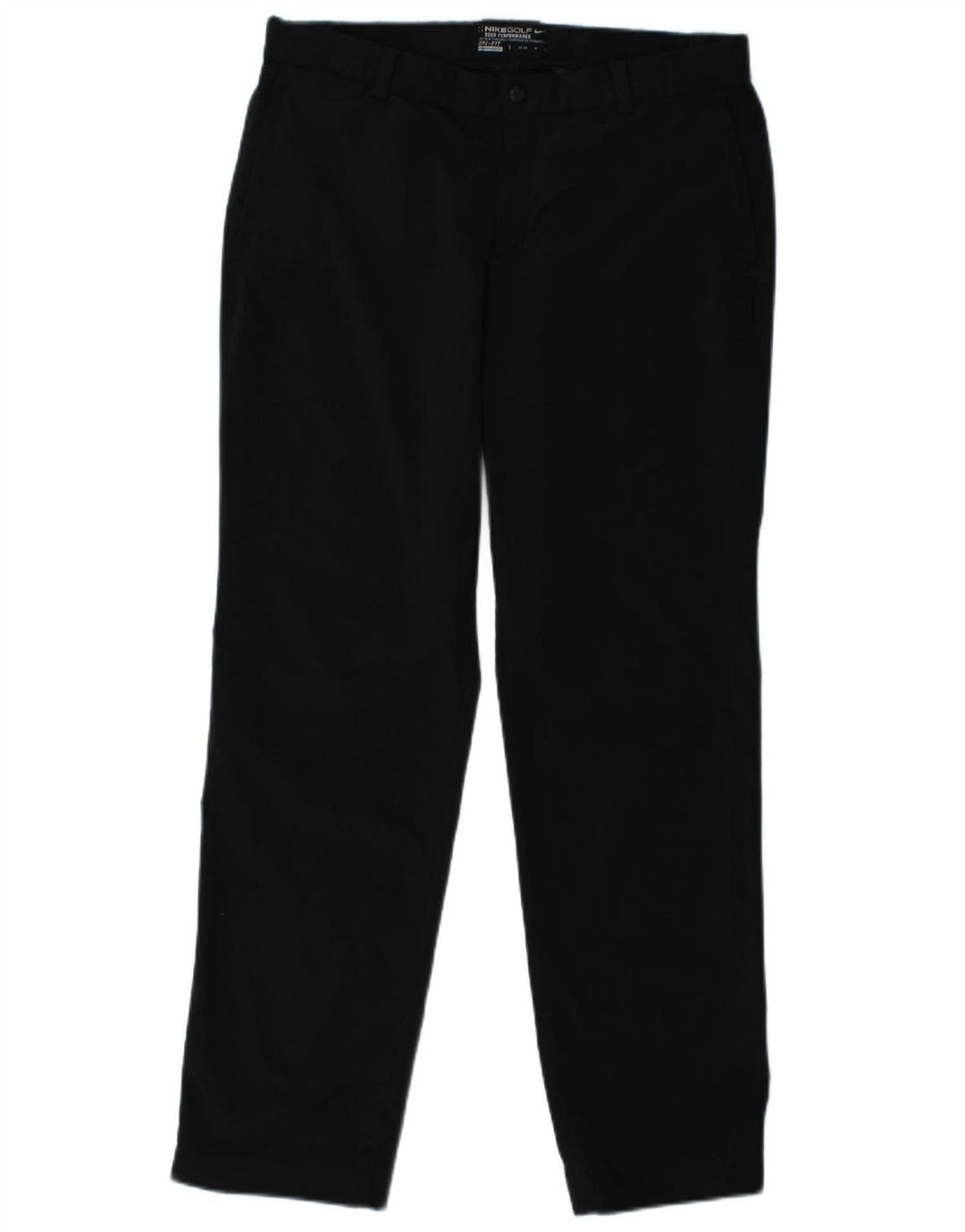 NIKE Herren Dri Fit Straight Chino Hose W33 L32 Schwarz Polyester