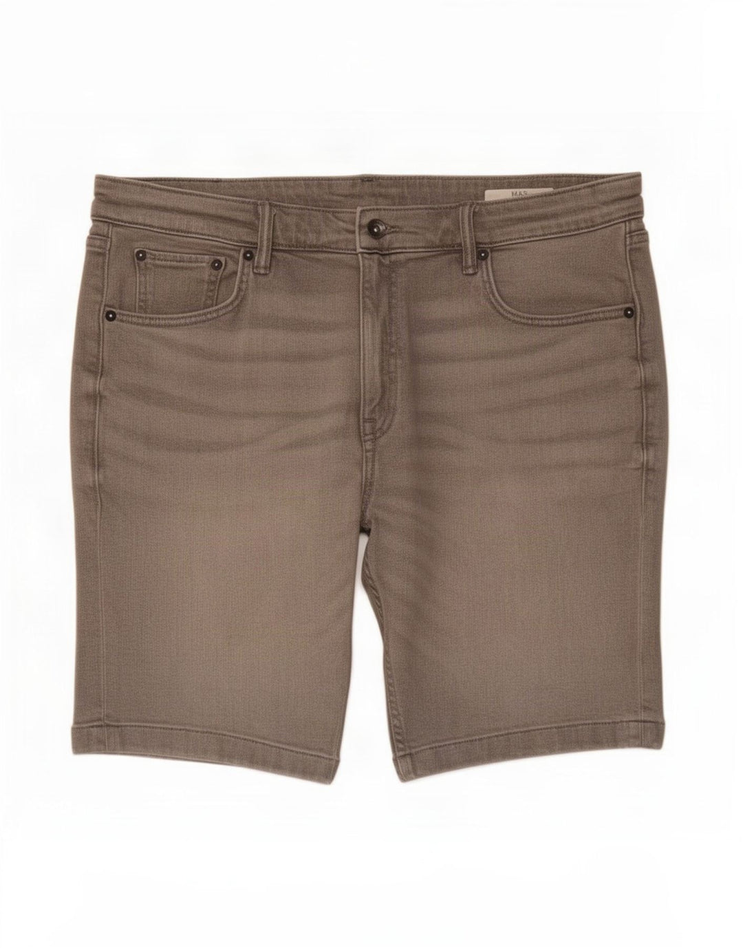 Marks & Spencer Herren-Jeansshorts, W36, Größe L, Grau, Baumwolle