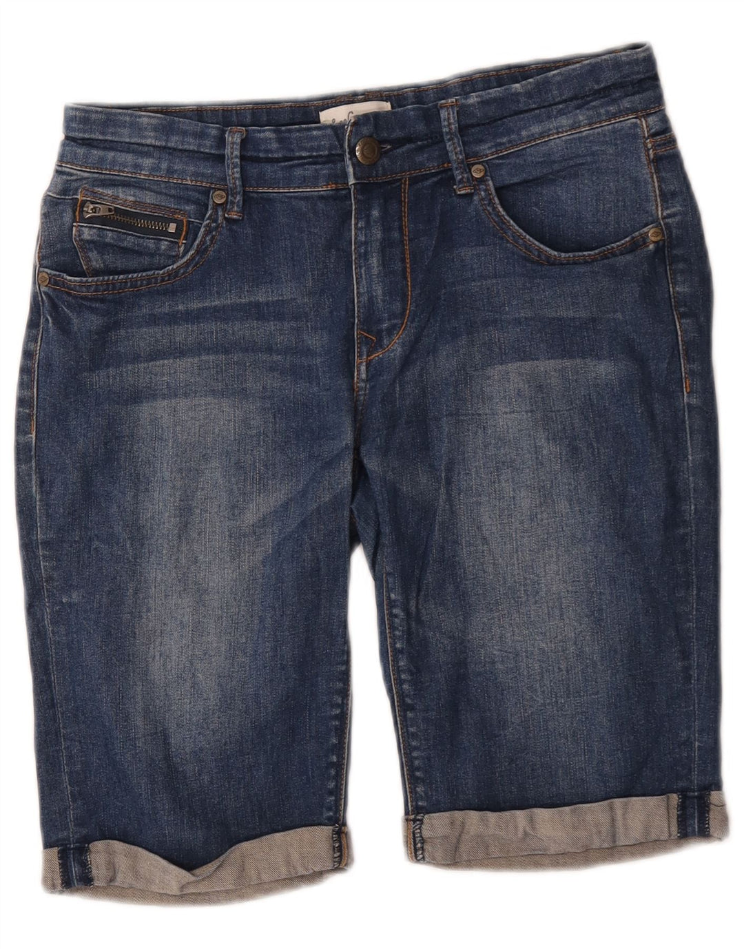 Lee Cooper Damen Jeansshorts US 10 Large W30 Blaue Baumwolle