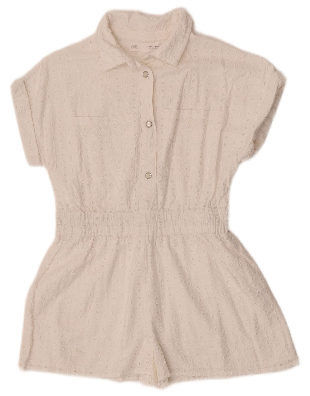 Zara Playsuit für Mädchen, 9–10 Jahre, Weiß