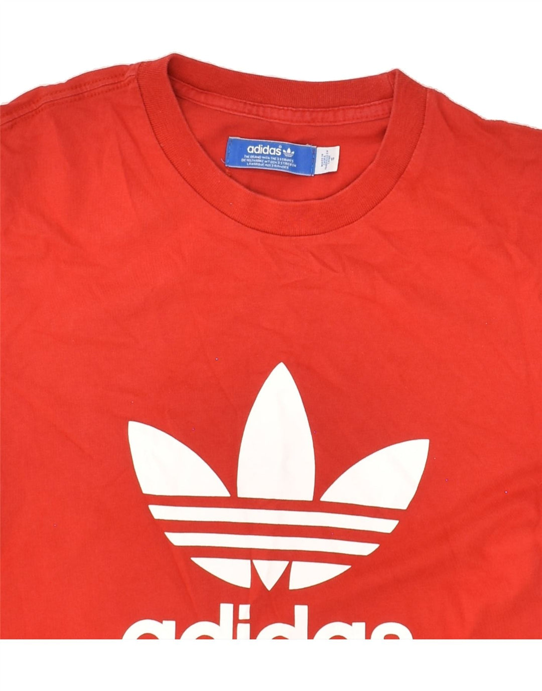 ADIDAS Mens Graphic T-Shirt Top Small Red Cotton | Vintage Adidas | Thrift | Second-Hand Adidas | Used Clothing | Messina Hembry 