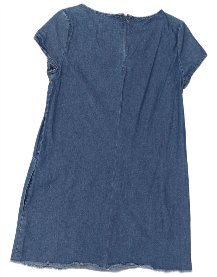 Zara Damen Trafaluc Jeanskleid UK 12 Mittelblau