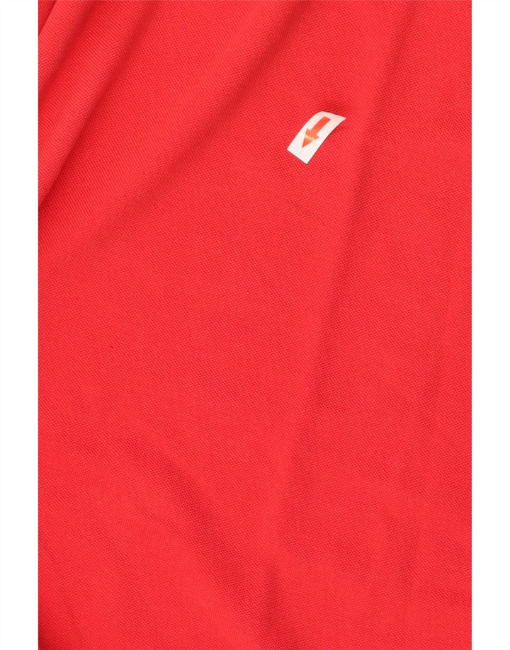 Kappa Herren-Poloshirt aus mittelroter Baumwolle