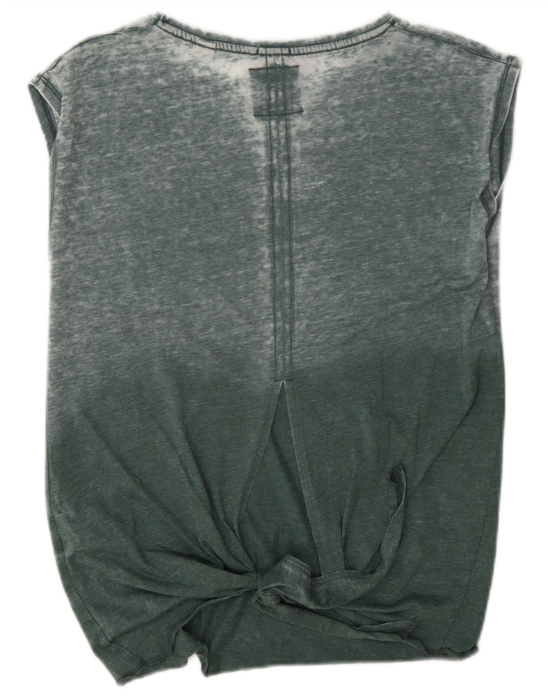 Superdry Damen Übergroßes Grafik-Trägershirt UK 8 Small Grüne Baumwolle