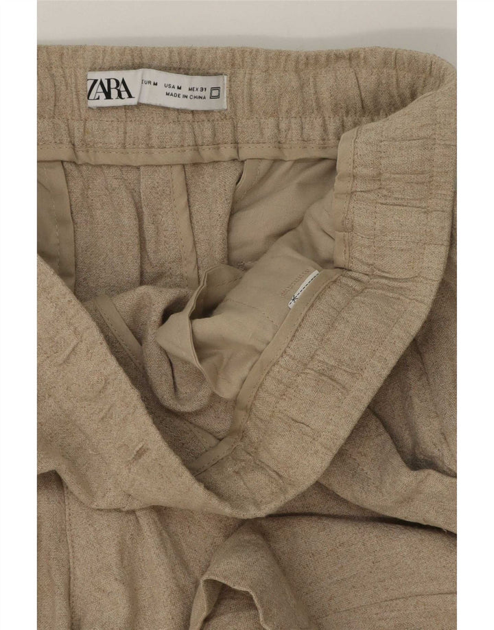 Zara Herren Freizeitshorts Medium W31 Beige