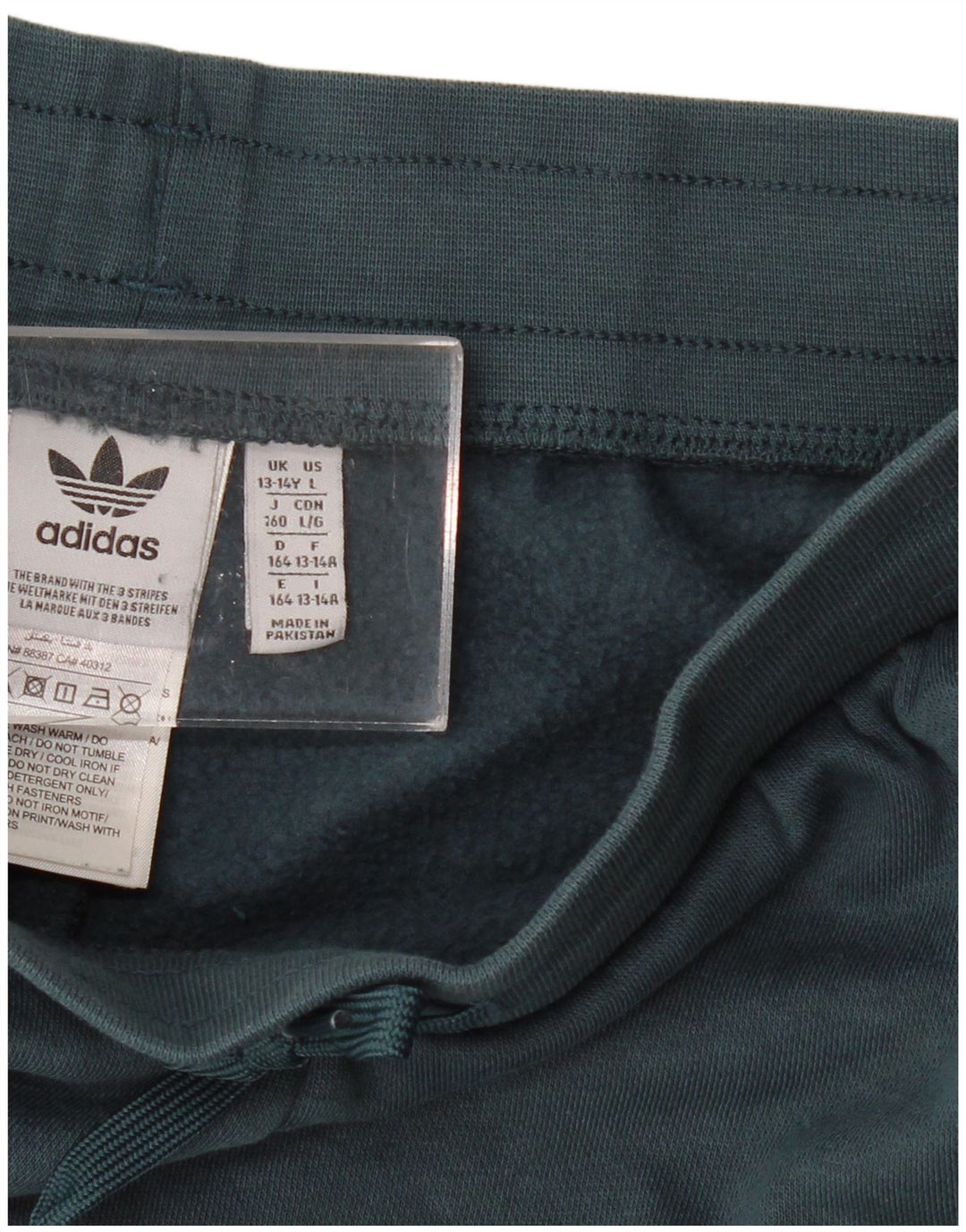 ADIDAS Sportshorts für Jungen, 13–14 Jahre, grünes Polyester