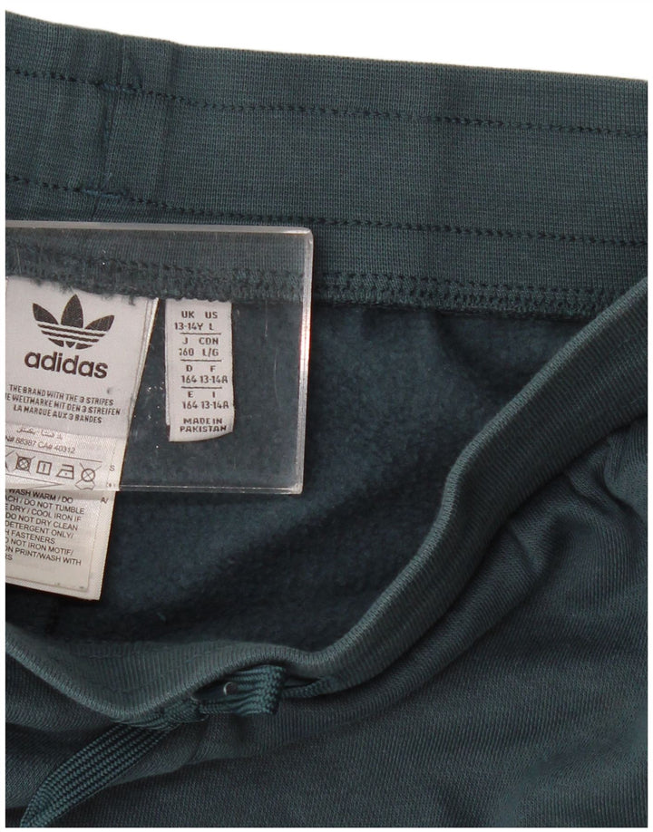 ADIDAS Sportshorts für Jungen, 13–14 Jahre, grünes Polyester