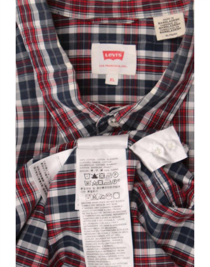 Levi's Herren-Hemd mit normaler Passform, XL, mehrfarbig, kariert, Baumwolle