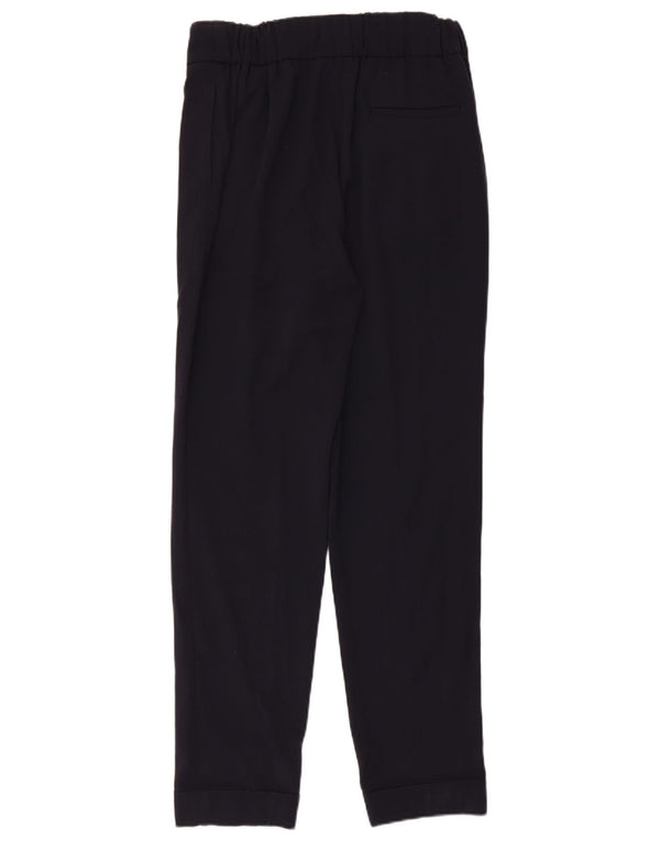 Marks & Spencer Damen Freizeithose UK 10 Small W30 L30 Marineblau