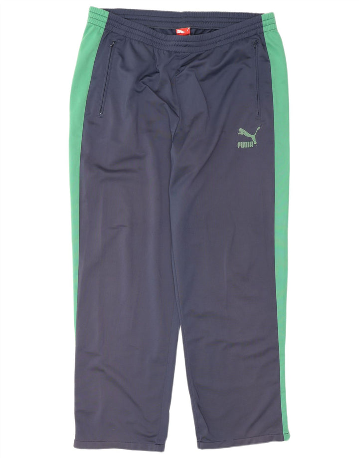 Puma Herren-Trainingshose XL, Marineblau, Farbblock