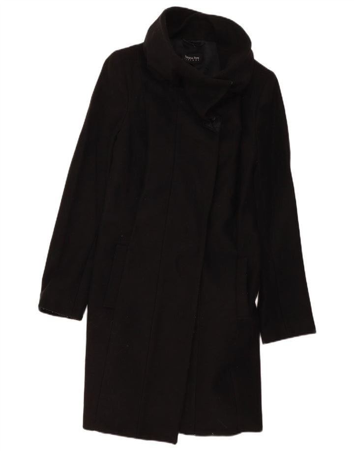 Patrizia Pepe Damen Mantel IT 42 Mittelschwarze Wolle
