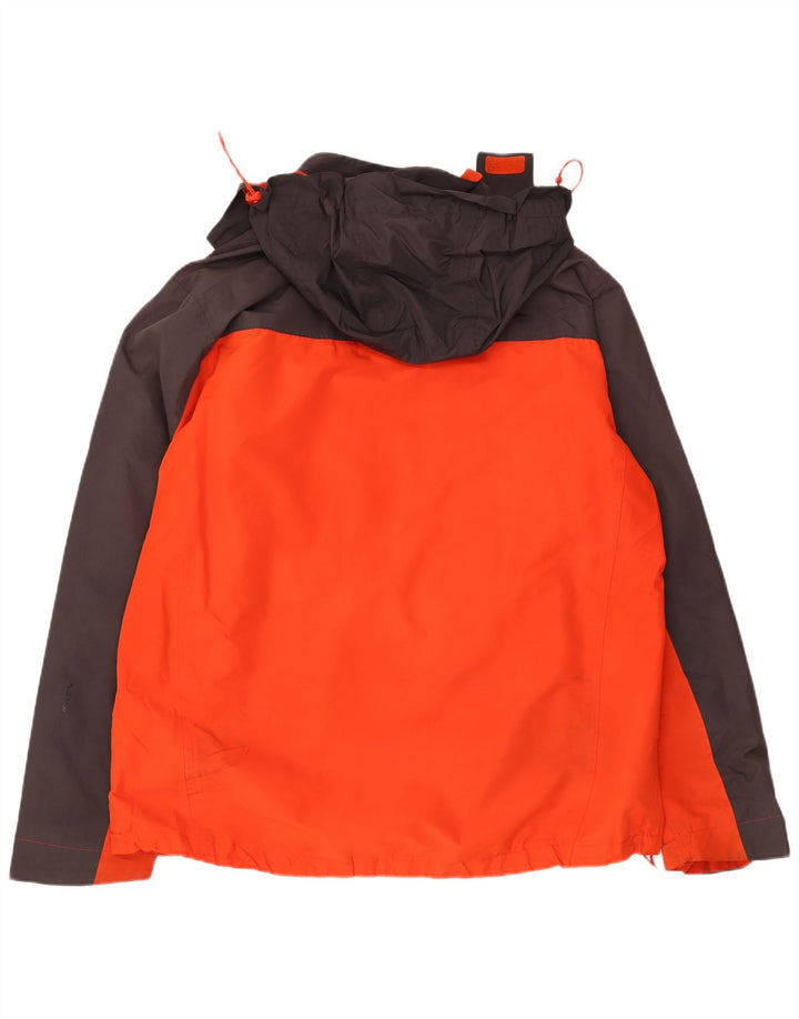 MOUNTAIN WAREHOUSE Herren-Regenjacke mit Kapuze, UK 42, XL, Orange, Farbblock