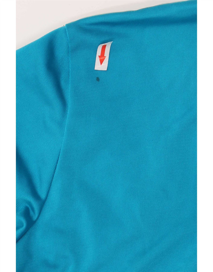 Adidas Jungen-Trainingsanzug-Top-Jacke, 13–14 Jahre, blaues Colourblock-Polyester