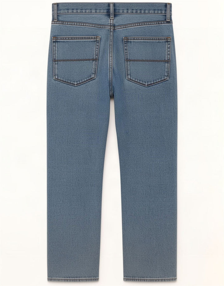 Marks & Spencer Herren-Cropped-Jeans W32 L25 Blaue Baumwolle