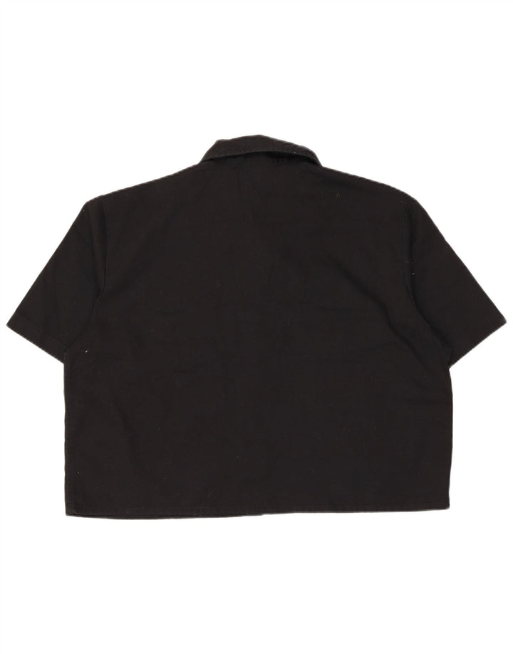 Dickies Damen Kurzarmhemd UK 16 Large Schwarz Polyester